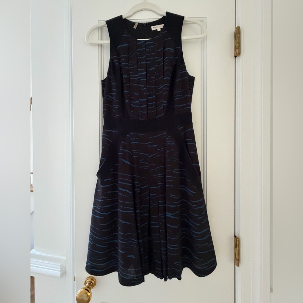 Rebecca Taylor Tiger Pleat Dress - Size 0